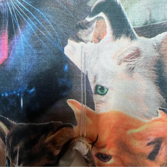 Satanic Inverted Cross Cat Leggings (S) - Picture 6 of 8